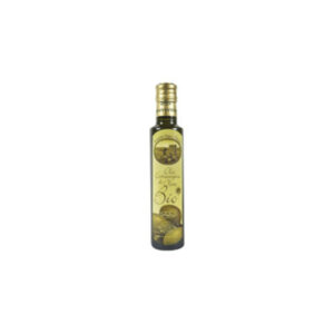 Bottiglia dorica rotonda vetro scuro - olio extravergine di oliva bio (2)
