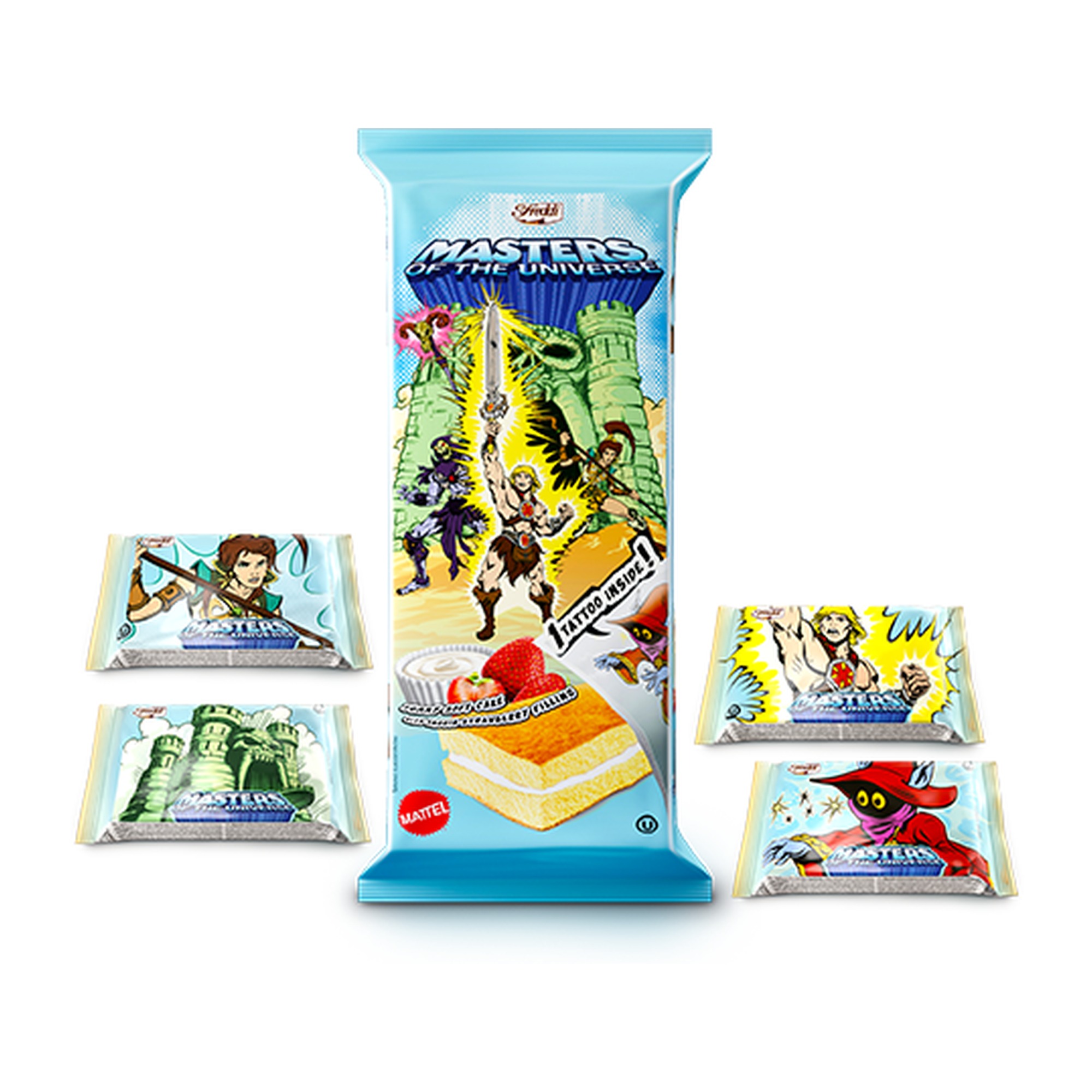Masters Of The Universe Strawberry cake (con sorpresa inclusa) 200 g - 8x25g